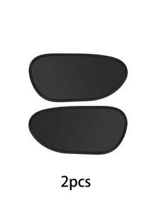 New Car Heat Insulation Sunshade, Car Side Window Privacy Shade, Driver And Passenger Window Sun Protection Shield; Blocks UV Rays, Heat Insulation, Anti-Glare, Electrostatic Adsorption Easy Installation, Foldable Portable Car Window Shade; Universal For Sedan / SUV / Hatchback / Van; Summer Car Interior Protection Accessories, Suitable For Drivers, Parents, Outdoor Travel, Camping, Self-Driving Trips, Black Opaque Car Door Window Shade - Multicolor - View 9