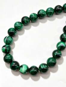 1pc Bohemian Round Bead Faux Agate Exaggerated Minimalist Women's Beaded Necklace Party Gathering Colorful Neck Chain - Mixed Colors Random - necklace - View 29