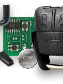 Chave Automotiva com Placa e Chip T16 Compatível com Sistema de Alarme Automotivo - A - Visão 2