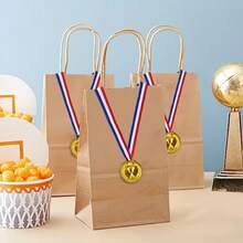 Gold Plastic Award Medal - Shiny Gold Crown Pattern Decorated Medal, Suitable For Sports, Games, Competitions, Talent Shows, Parties And Party Gifts - Multicolor - View 8