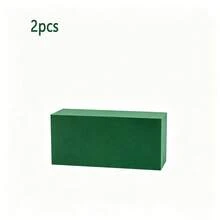 Absorbent Green Wet & Dry Floral Foam Brick, Suitable For Floral Arrangements, Spring Crafts, Home Bedroom Kitchen Bathroom Decor, Ideal Wedding & Birthday Party Accessory, 5.51"*3.14"*1.77" - Regular Model - View 6