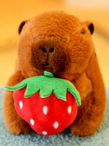 1 st mjuk mjukisdocka i plysch med capybara, tecknad hängande docka, virkad capybara, capybara-väska, grodnalle, stoppad capybara - Multifärgad - Visa 14