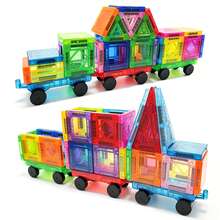 Magnetic Car Set - 8/4/2Pcs Magnetic Car Base, Suitable For Magnetic Toy STEM Building Block Toy Accessories, Compatible With Magnetic Blocks, Durable Wheels, Creative Game Suitable For Boys And Girls 3+ Educational Toy (Random Color) - Multicolor - View 5