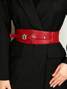 1pc Women's Street Style Red Renaissance Accessory Fashion Adjustable Waist Sash, Suitable For Halloween Party Or Daily Wear - Red - View 8