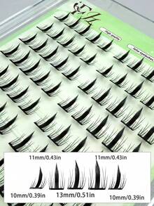 100pcs CC Curl Doll Eye Natural-Looking Fake Eyelashes, Lightweight And Comfortable, Suitable For Daily Wear, Reusable, Easy To Apply In 3 Seconds, Self-Adhesive Glue Eliminates The Need For Fake Lashes – Fast And Secure Bonding In 3 Seconds, D - View 3