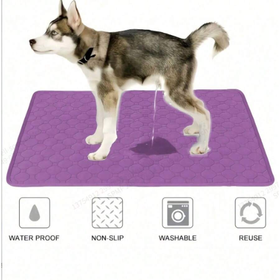 Reusable Dog Pee Pads For Dogs Waterproof PuppyPotty Training Pee Pad - Washable Dog Training Pads,Super Absorbent Washable Pee Pads For Dogs.ProtectsAgainst Urine Leakage Non-Slip Reusable Dog PottyTraining Mat