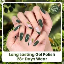 Beetles 6 Colors Forest Whisper Green Gel Nail Polish Set, Green Gel Polish Kit, Soak Off UV LED Summer Nail Art Manicure - 6 Colors Forest Whisper Green - 查看 5