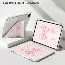 Casing Pelindung Tablet dengan Efek Lukisan Pita Merah Muda, Garis-garis, dan Pola Lainnya, Dilengkapi Stand, Cocok untuk Honor 8/9/10/X8/X8A/X9/X8Pro/X9Pro dan Model Lainnya/ MatePad SE 11 Inci/MatePad 11 Inci/11,5 Inci, MatePad Pro, Apple Generasi ke-10/11 2025 (A16), Galaxy Tab A7/A9 dan Model Populer Lainnya - Gaya 47 - View 8