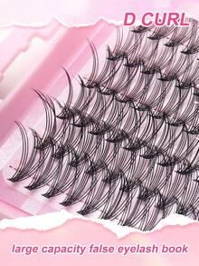 720PCS/1440PCS Fairy Lash Clusters, High Capacity 0.35–0.63inch Mixed Length Faux Mink Eyelashes, Natural Long Wispy Fluffy Lash Clusters, Lightweight Reusable DIY False Eyelashes,For Wedding, Birthday, Graduate, Daily Makeup, Party, Travel - D - View 8