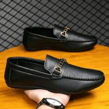 Men's New Casual Loafers, Soft Comfortable Sports Shoes, Outdoor Shoes, Old Money Style Fashion, Autumn - Black - View 5