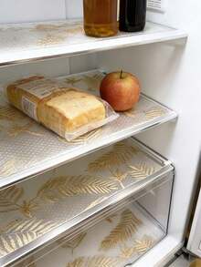 1/4pcs Waterproof Refrigerator Mat - Moisture-Proof, Non-Slip, Washable And Reusable. Made Of EVA Material With Novel Lemon Pattern. Suitable For Refrigerator And Kitchen Decoration. Door Mat, Personalized Gift, Kitchen Essential, Tool, Kitchen Gadget, Kitchen Supplies, Sushi, Cooking, Kitchen, Kitchen Accessories - Multicolor - View 8