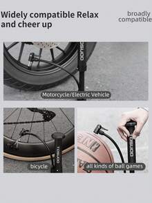 TOSUOD Automatic Rebound Labor-Saving Foot Pump High-Pressure Air Pump, Portable Dual-Use For Home And Outdoor, Compatible With Bicycle, Electric Scooter, Motorcycle, Basketball, Football, Ball, Cycling, Parking, Home Multi-Function Quick Inflation Tool - Multicolor - View 9