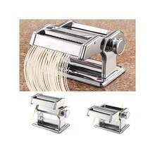 6-Speed Adjustable Manual Pasta Machine, Stainless Steel Hand Crank Dough Roller, Table Clamp Design For Home Kitchen Use - Silver - View 1