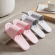 1 Pair Travel Foldable Portable Slippers EVA Non-Slip Washable Shower Slides For Business Trip, Travel, Airplane, Hotel - Multicolor - View 4