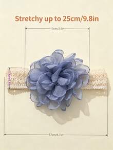 Multi-Pack Multicolor Soft Elastic Baby Headbands, Breathable, Suitable For All Seasons, Perfect Gift And Photo Prop - 彩色 - 查看 3