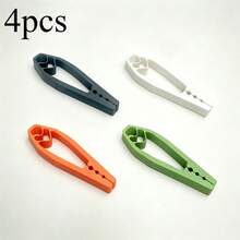 4 piezas Soporte de antideslizante para clavos, herramienta portátil de fijación de clavos en 4 colores, pinzas manuales de plástico multifunción con protector de dedos, herramienta práctica para carpintería en el hogar, reparación diaria, bricolaje en casa - A - Ver 13