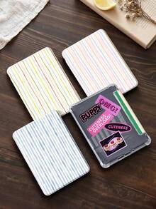 Colorful Striped Protective Case, Compatible With 6-Inch Kindle 11th Generation (2024 And 2022 Release), Kindle Paperwhite 12th Generation 2024 - Ultra-Thin Transparent TPU Back Shell Protective Cover, With Auto Wake/Sleep Function, Compatible With Kindle Paperwhite 12th Generation 2024, DIY Customizable - Suitable For Daily Use And Holiday Gifts - Multicolor - View 3