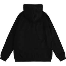 Women's Oversized Hoodies Vintage Car Graphic Fleece Sweatshirt Hooded Fall Top With Pocket - Black - View 3