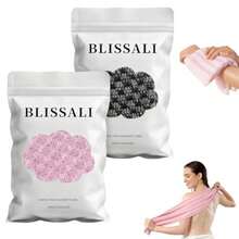 Blissal 2-In-1 Exfoliating Shower Towel, 47" Advanced Exfoliating Microfiber Towel, Premium Scrub Wash Cloth For Body Face, Travel Friendly, Quick Drying Travel Bath Washcloth - 2pcs - View 3