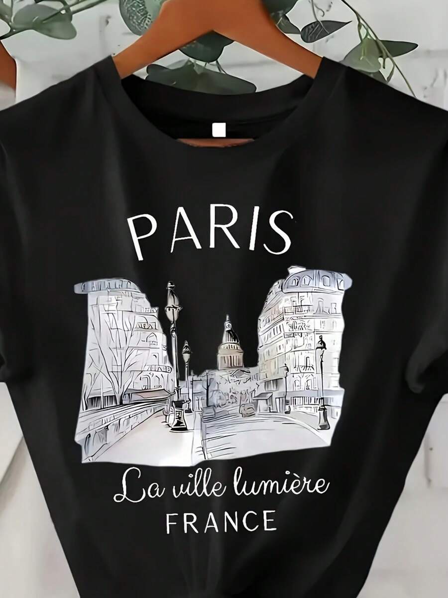 Women T-Shirts - 黑色 - 查看 1