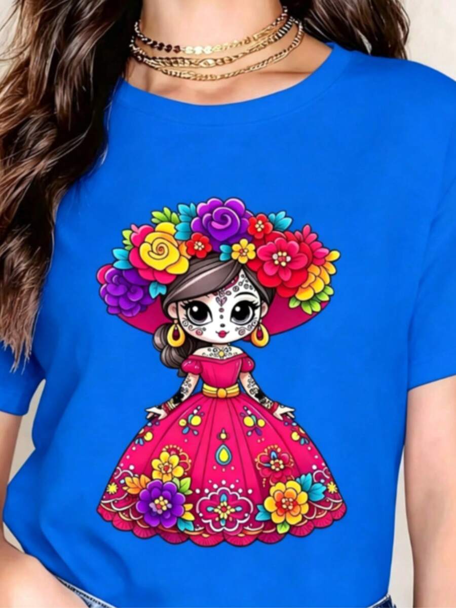 Women T-Shirts - Blue - View 1