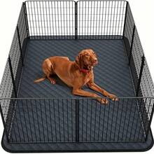 1pc Extra Large Dog Crate Mat - Quick-Dry, Non-Slip, Breathable Polyester Pet Training Pad, Suitable For Puppies, Senior Dogs - Washable And Reusable Floor, Sofa, Bed Protector Mat With Car Seat Cover - Multicolor - View 13