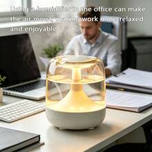 USB Powered Mini Humidifier, Small Home Large Capacity Mist Aromatherapy Diffuser, High Mist Output Humidifier, Top Fill, Suitable For Bedroom, Baby Room, Small Living Room, Plant Moisturizing, With 7-Color Light, Quiet Operation - Mist - View 6