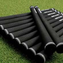 10 Golf Club Grips, High Friction Anti-Slip Design, Soft Touch, All-Weather Performance - Black - View 3