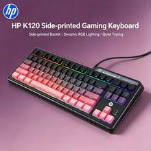 HP 透明冰塊高顏值機械手感鍵盤K120！三模無線有線隨心連 ，RGB幻彩燈效+靜音按鍵，遊戲辦公氛圍感拉滿 - 查看 16