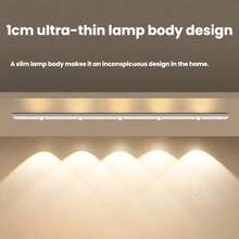 1個 LED 感應式櫥櫃燈，無線 LED 壁燈，感應燈，裝飾燈，LED 櫥櫃燈，客廳燈，LED 聚光燈，照明燈具，小夜燈，閱讀燈，3 種色溫，自黏式，200mAh，350mAh - 三色光 - 查看 6