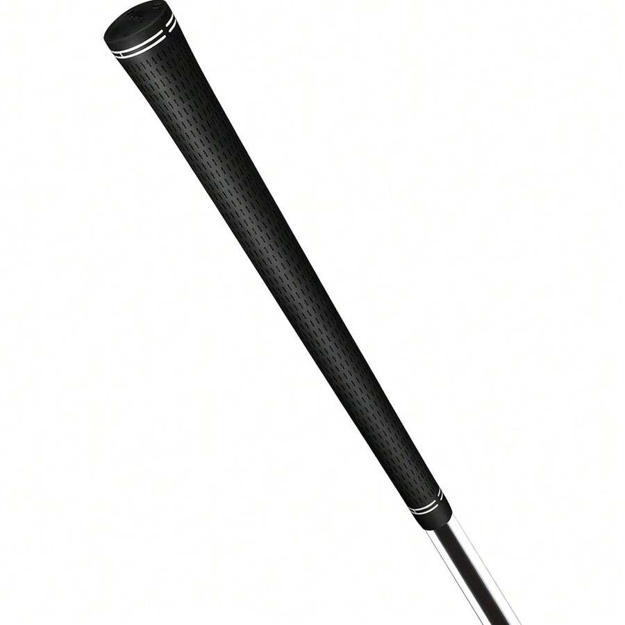 10 Golf Club Grips, High Friction Anti-Slip Design, Soft Touch, All-Weather Performance - Black - View 1