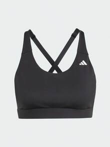 Adidas Comprehensive Training U-Neck Sports Bra, All-Season Women's Yoga Fitness Workout Bra IT6693 - Black/white - View 1