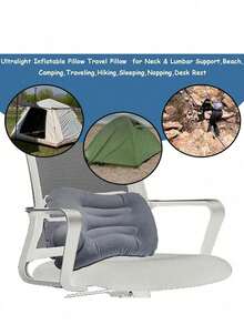 1/2/3pcs Set Portable Inflatable Pillow For Outdoor Napping, Travel, Camping, Office Rest, Suitable For Men And Women, Holiday Gift, Outdoor Essential Accessory, Festival Must-Have - Multicolor - View 5