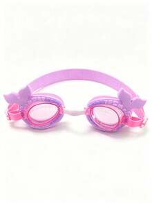 1pc Children's Anti-Fog High Definition Swimming Goggles, Waterproof Anti-Fog Professional Diving Goggles Swimming Equipment - Swim, First Day Of School - Purple - View 5