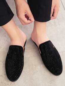 Men's Business Thick Sole Dress Loafers, PU Leather Shoes For Daily Wear And Formal Occasions - Black - View 10