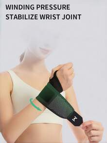 Heavy-Duty Adjustable Wrist Brace With Thumb Loop For Optimal Joint Stabilization Breathable Fabric Compression Strap Relieve Wrist Fatigue Sports Wristband For Powerlifting Wrist Band Gym Accessory Sports Protective Gear Men And Women - Multicolor - View 6