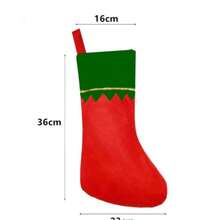 12pcs Red Felt Christmas Stockings, Christmas Fireplace Santa Socks, Christmas Tree Hanging Socks, Decorative Gift Packaging - A - View 13