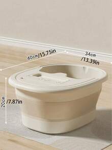 Foldable Portable Home Foot Bath Tub With Massage Beads Deep Soak Leg Tub, No Assembly Required, Easy To Store, Lightweight And Space-Saving, Dual Use For Home And Travel, Relieves Fatigue And Promotes Blood Circulation, Mother's Day Gift - Multicolor - View 12