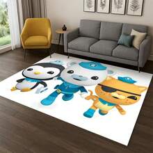 Cute Cartoon  Barnacles Carpet Rug Bedroom Living Room Sofa Doormat Home Decor,Kid Game Area Rug Non-Slip - 4 - View 2