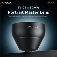 APEXEL 50mm 人像鏡頭適用於 iPhone 與智慧型手機 | 4K HD 望遠相機鏡頭，適用於手機攝影 | 通用夾式套件，適用於所有手機 [不含濾鏡] - A - 查看 6