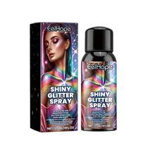 Spray de brillo para maquillaje de escenario Eelhope, bola de festival, atmósfera rave, resaltado de cabello y cuerpo, spray brillante - 1 - Ver 1