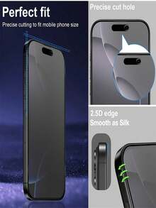 4 Pcs Full Cover Matte Privacy Screen Protector Compatible With IPhone 18 Pro Max/18 Pro/17 Pro Max/17 Air/16 Pro Max/15 Pro17/16/15/14/13/12/11/16e/17e/Plus/X/XR/XS Anti-Spy Soft Film - Clear - View 5