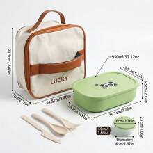 950ml Portable Plastic Lunch Box With Detachable 3 Compartment, Microwave Divided Bento Box, Fruit Salad Food Storage Container, Refrigerator Fresh-Keeping Box, Microwave Lunch Container For Student Adult Use In School, Office, Picnic, Back To School - Multicolor - View 19