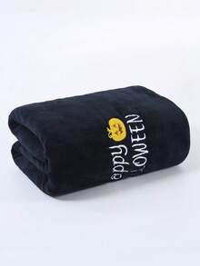 Halloween Letter Pumpkin Embroidered Towel Set, Soft Absorbent Black Microfiber Bath Towel, Spooky Halloween Decor Hand Towel For Bathroom, 1/3pcs Holiday Gift Towels - Black - View 11
