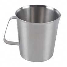 1000 Ml 304 Stainless Steel Measuring Cup, Metal Measuring Jug With Scale, Heat-Resistant Liquid Measuring Container For Baking, Cooking, Barista - Silver - View 1