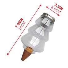 Christmas Tree Shaped Automatic Drip Irrigation Watering Device, 500ml Transparent Visible, Suitable For Indoor Potted Plants, Slouchy Watering Solution, Automatic Drip Irrigation Seepage, Approx. 7 Days Duration, Applicable For Home Drip Irrigation - A - View 7