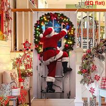 1 Peça Bottom de Foto de Natal Papai Noel, Bottom de Neve de Inverno, Janela de Madeira de Natal, Lua, Presentes de Natal, Bottom de Fotografia, Decoração de Festa de Ano Novo, Banner - Visão 4