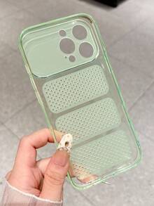 CteGlodrix 透明粉色散熱手機殼，Instant Transformation 17 TPU 中空散熱軟殼，相容 Apple 17 16 15 14 13 12 11 Pro Max Plus 系列，適合夏季使用，高溫天氣使用 - 粉色 - 查看 5