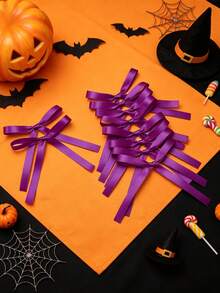 50/30PCS/5pcs Halloween Ribbon Bows For Flower Gift Wrapping, Balloons And Various Decorations, Handmade Sewing Accessories Bows, DIY Jewelry Hair Accessories - Ribbon Bow - View 24