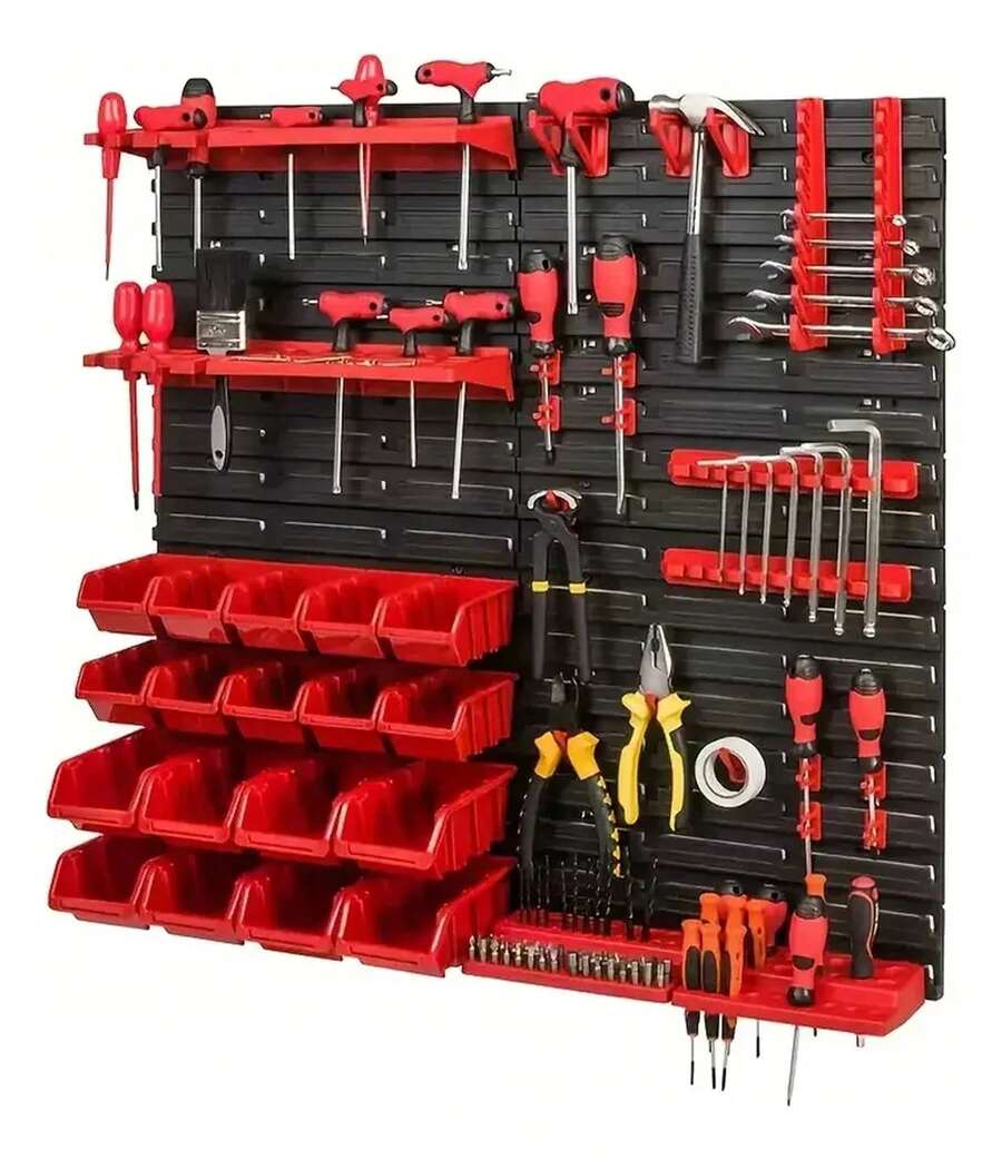 Garage Tool Storage Racks - Black - View 1